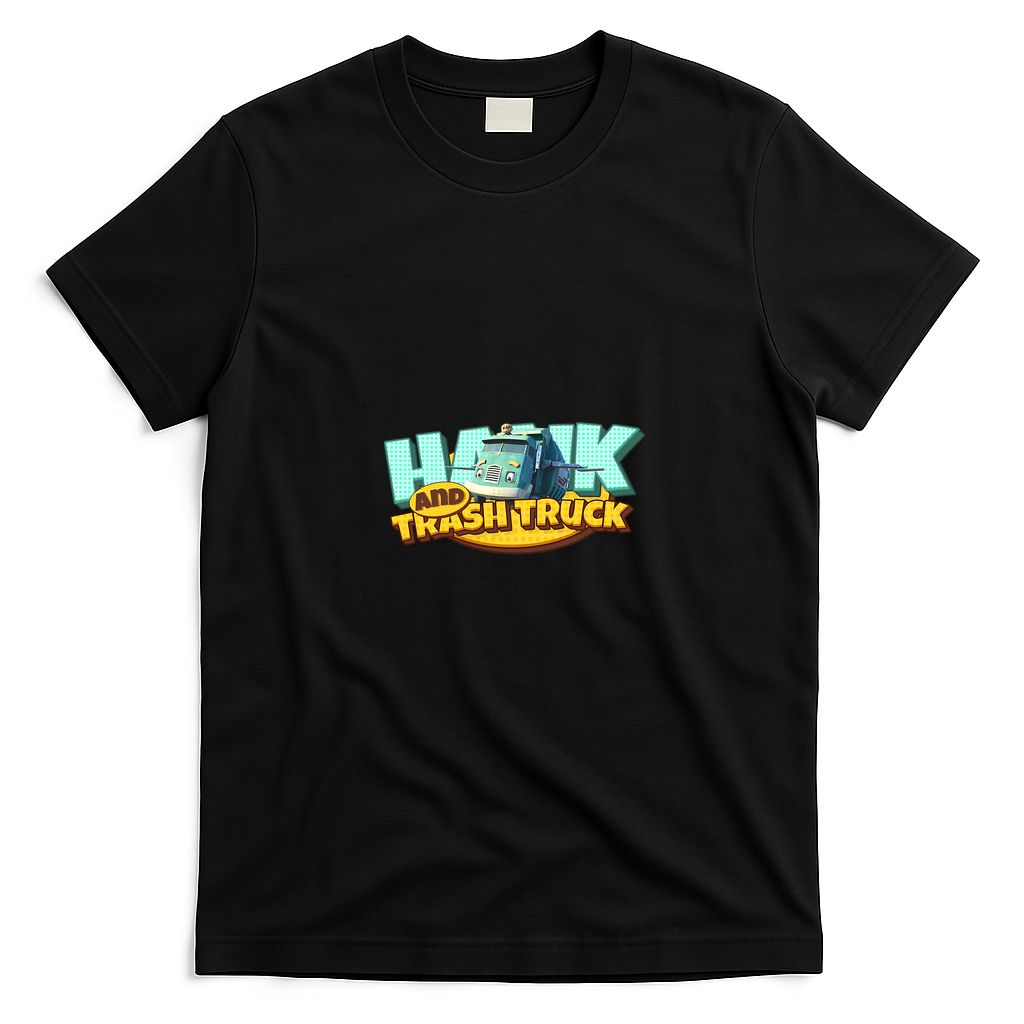 Hank and Trash Truck Classic Logo T-Shirt No. 15 - Black