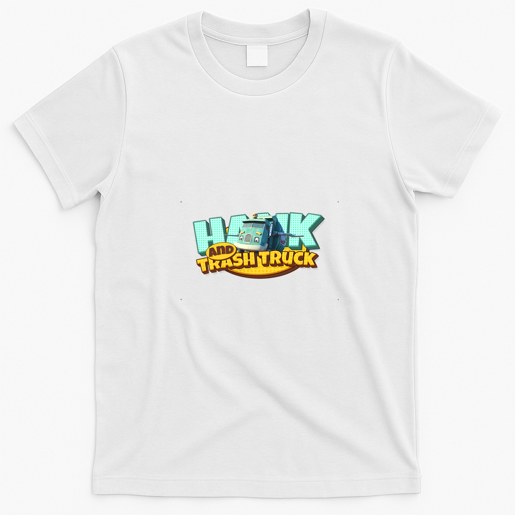 Hank and Trash Truck Classic Logo T-Shirt No. 15 - White