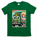 Hank and Trash Truck Cool Graphic T-Shirt - Irish Green