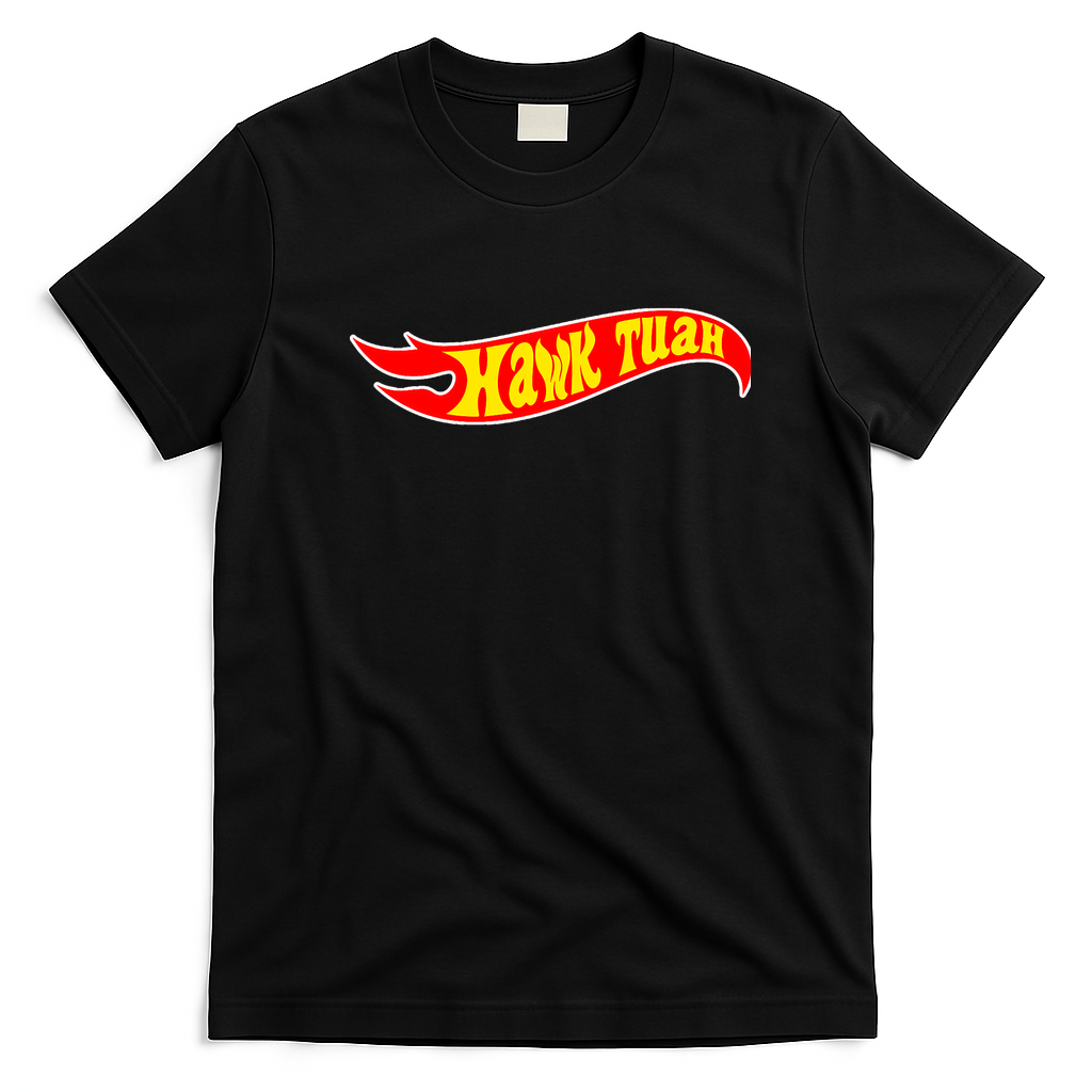 Hawk Tuah Funny Meme T-Shirt - Black