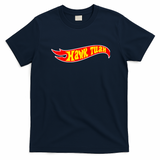 Hawk Tuah Funny Meme T-Shirt - Navy Blue