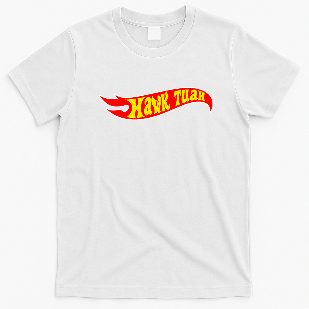 Hawk Tuah Funny Meme T-Shirt - White