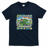 Hank and Trash Truck – Funny Garbage Truck Character Graphic T-Shirt - Navy Blue