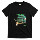 Hank and Trash Truck Retro T-Shirt - Black
