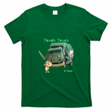 Hank and Trash Truck Retro T-Shirt - Irish Green