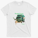 Hank and Trash Truck Retro T-Shirt - White
