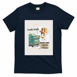 Hank and Trash Truck Kids Cartoon T-Shirt - Navy Blue