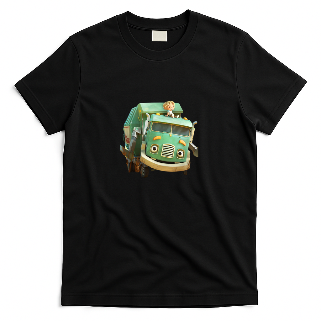 Hank and Trash Truck Bold Logo Tee No. 18 - Black