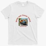 Hank and Trash Truck Dynamic Duo Graphic T-Shirt - White