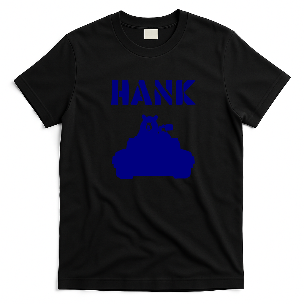 Hank the Tank Retro Graphic Tee No. 2 - Black
