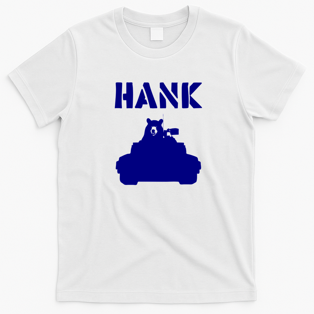 Hank the Tank Retro Graphic Tee No. 2 - White