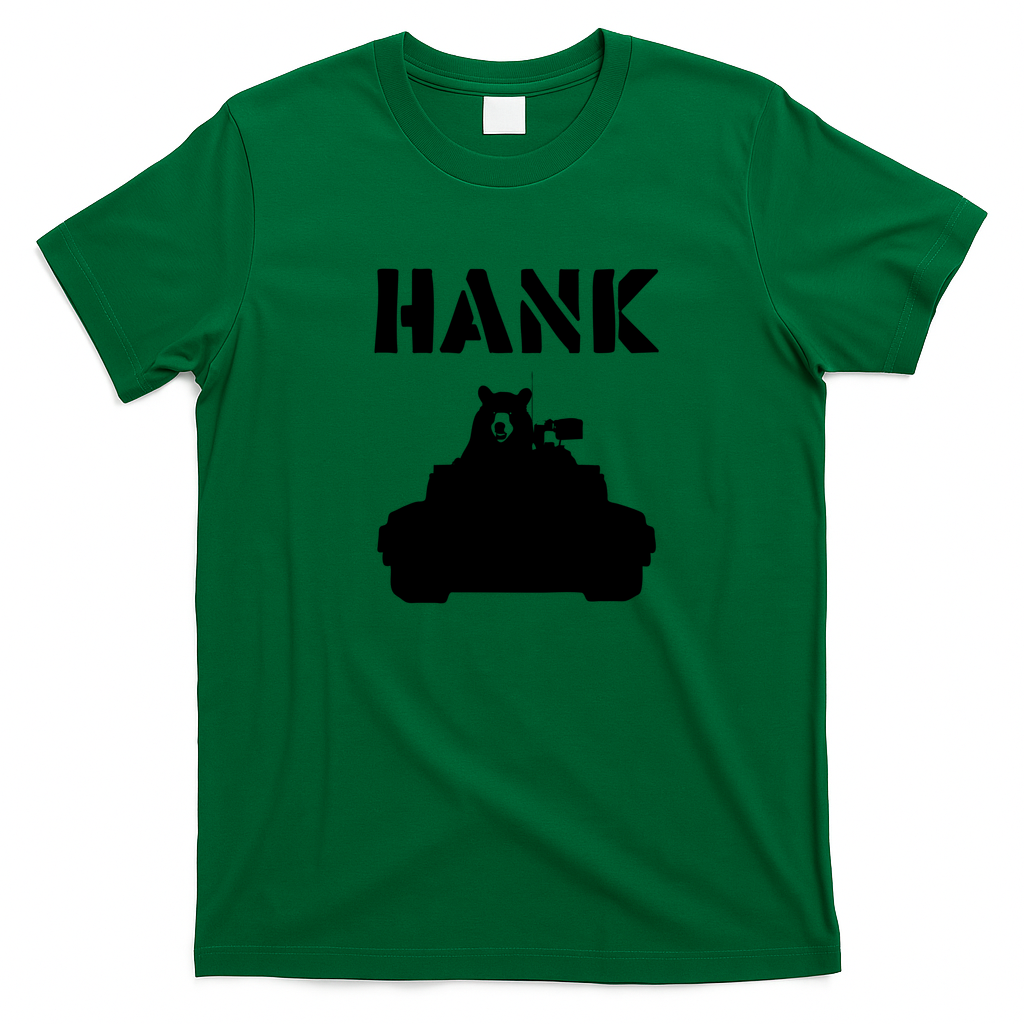 Hank the Tank Retro Graphic Tee - Irish Green