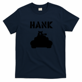 Hank the Tank Retro Graphic Tee - Navy Blue