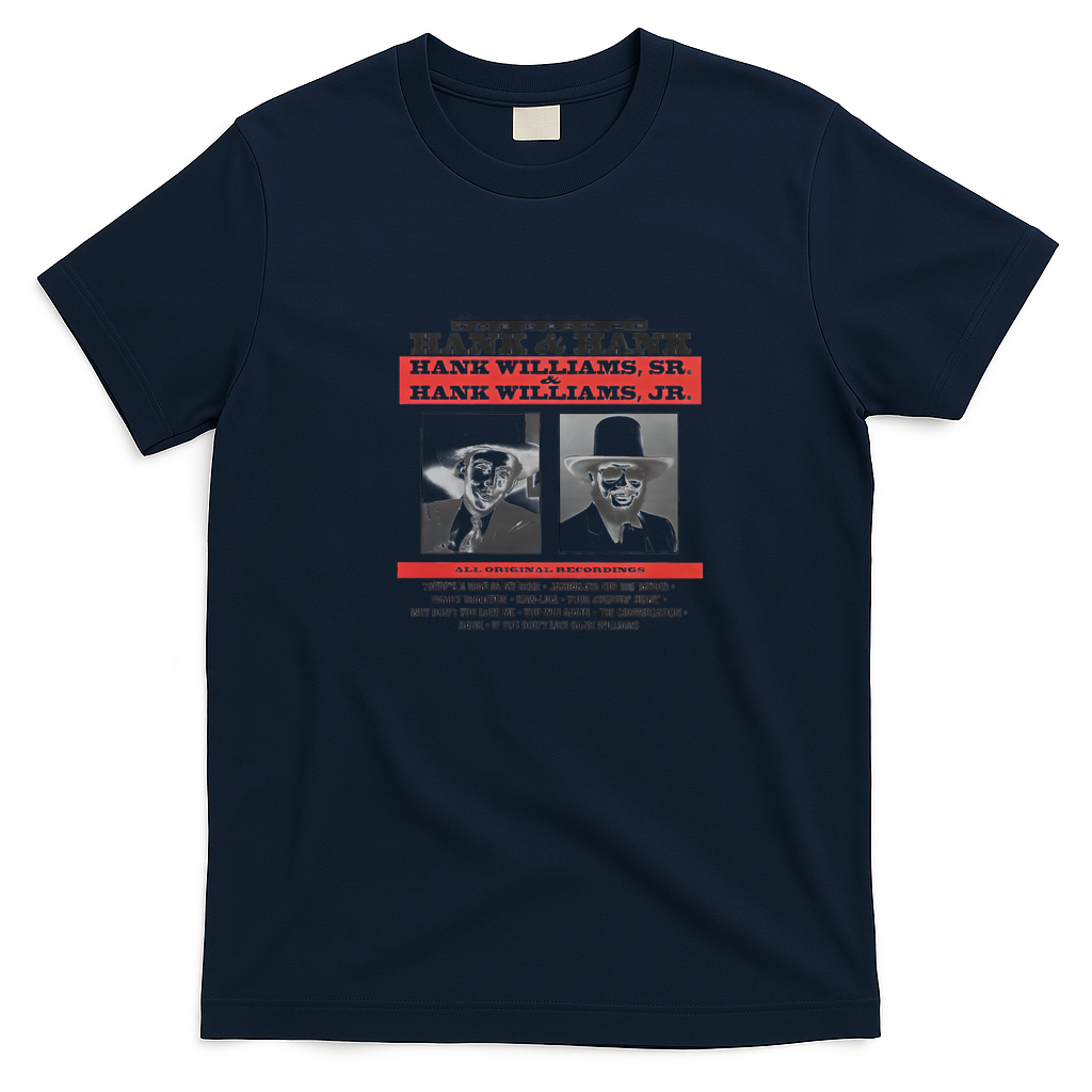 The Best of Hank & Hank Vintage T-Shirt - Navy Blue
