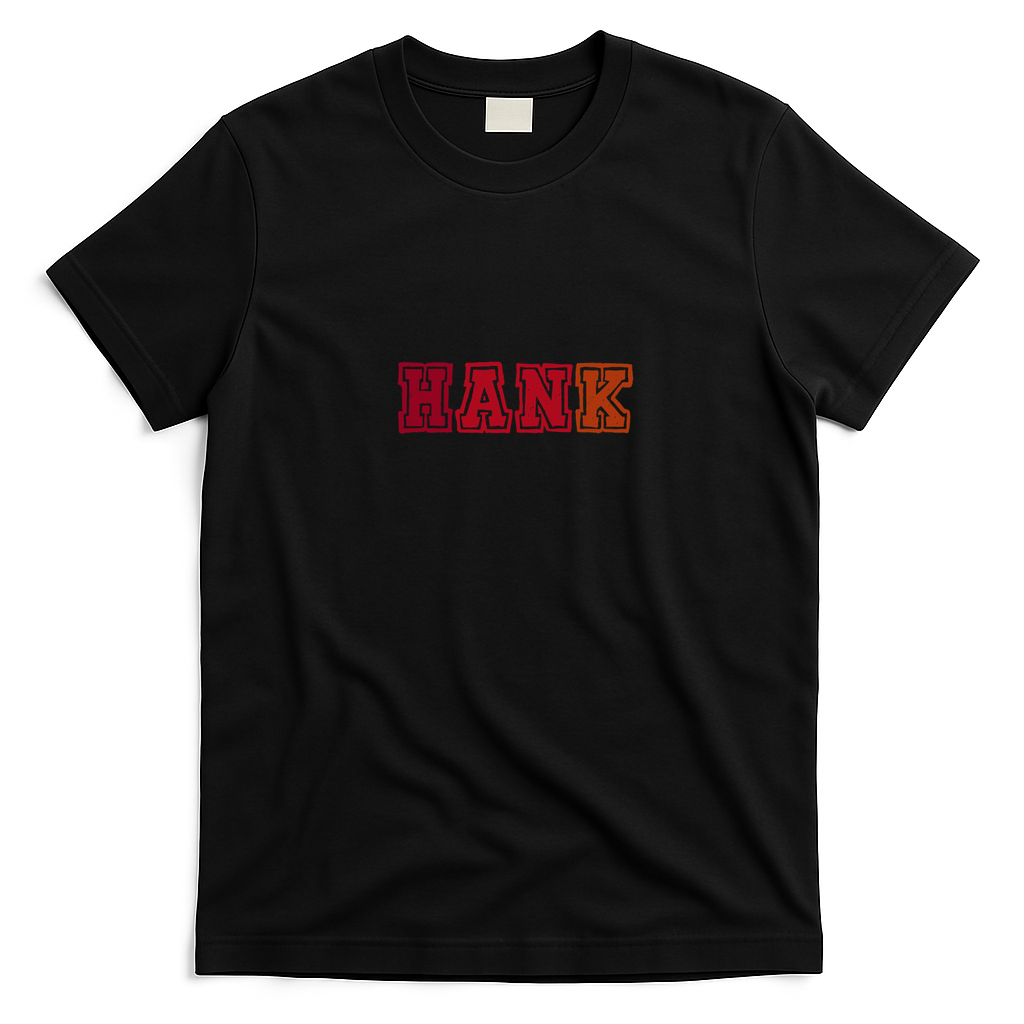 Hank Classic Distressed Graphic Tee - Black