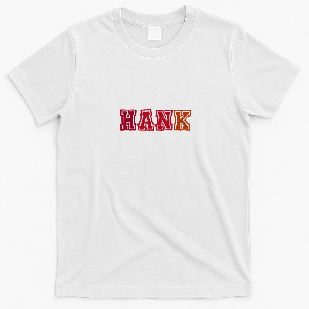 Hank Classic Distressed Graphic Tee - White