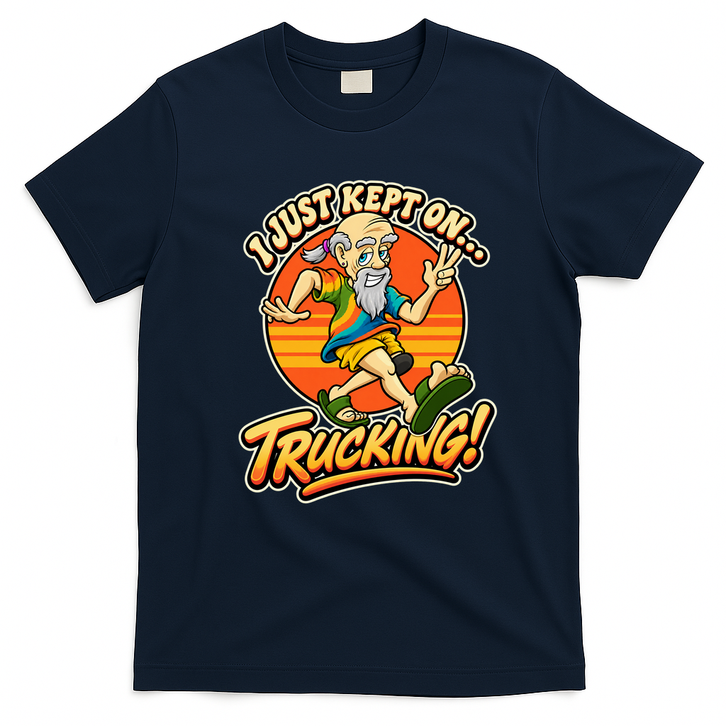 I Just Kept On Trucking T-Shirt - Navy Blue