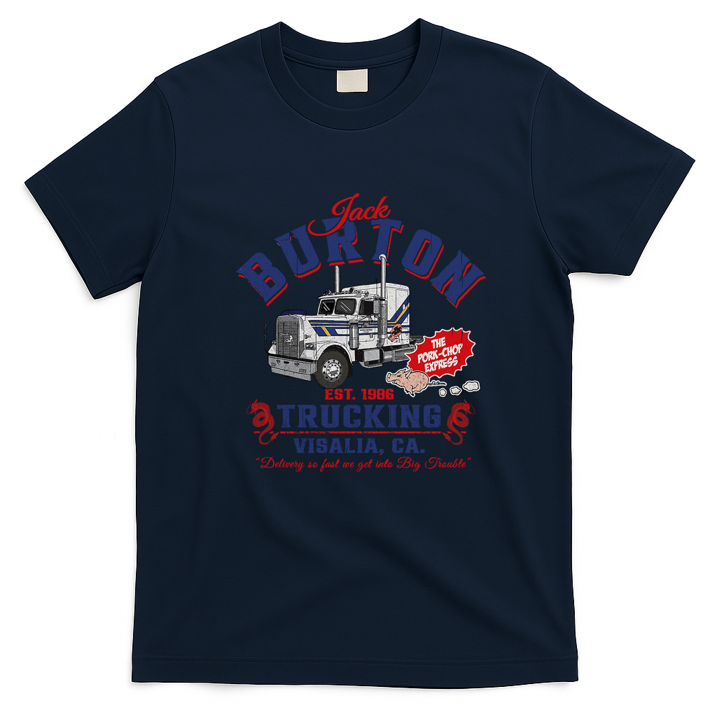 Jack Burton Pork Chop Express T-Shirt - Navy Blue