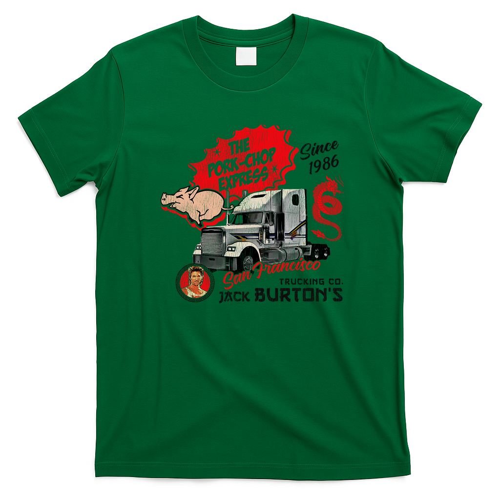 Pork Chop Express Worn Logo T-Shirt - Irish Green