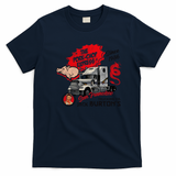 Pork Chop Express Worn Logo T-Shirt - Navy Blue