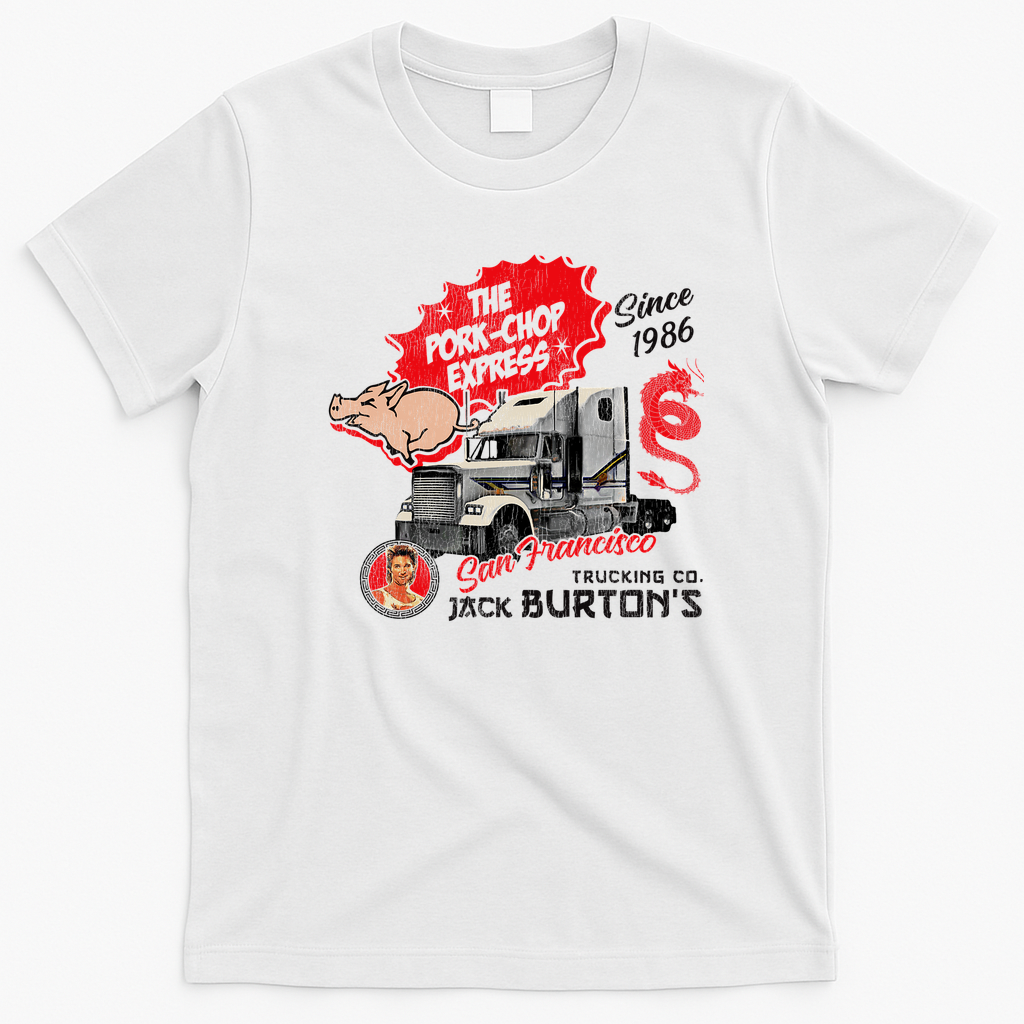 Pork Chop Express Worn Logo T-Shirt - White