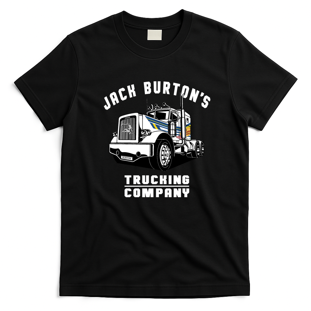 Jack Burton Trucking Co. Black Logo Tee - Black