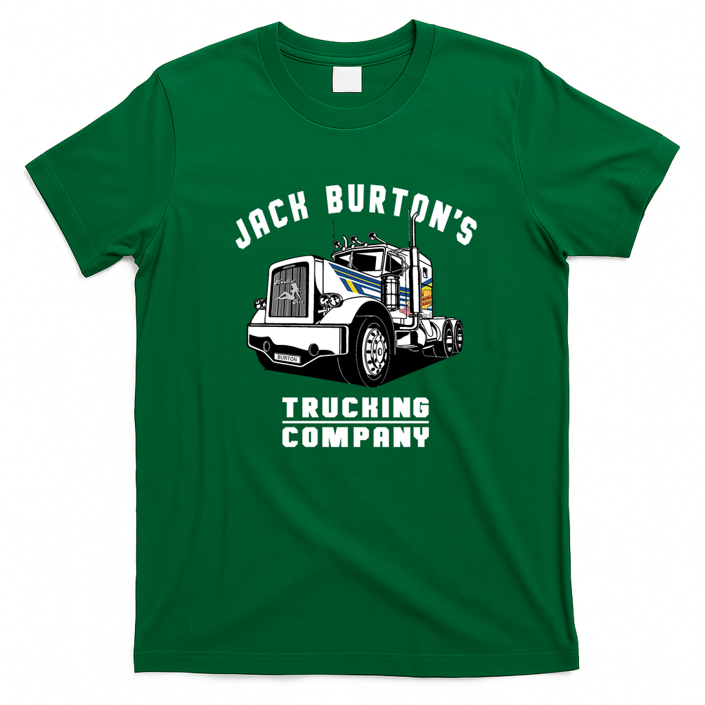 Jack Burton Trucking Co. Black Logo Tee - Irish Green