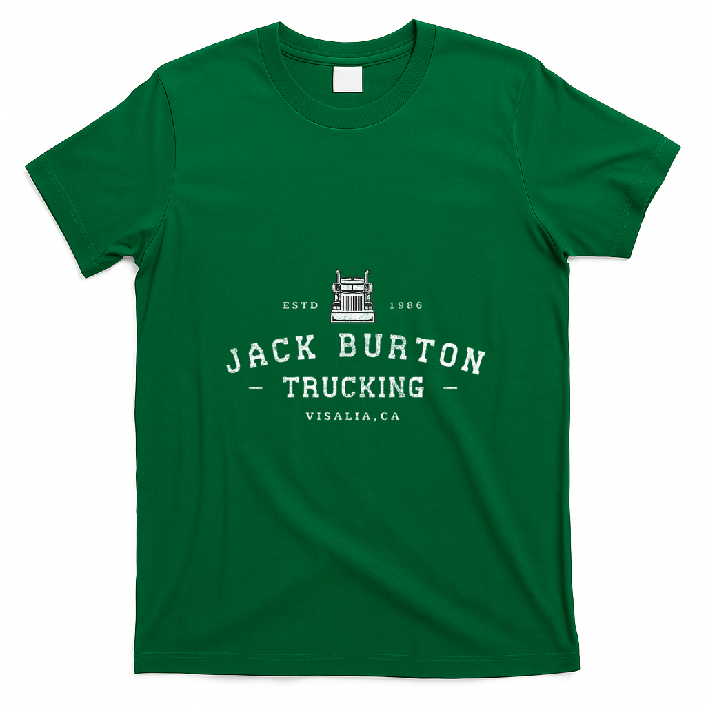 East Visalia Jack Burton Trucking Vintage Tee - Irish Green