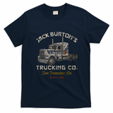 Jack Burton Trucking Distressed Logo T-Shirt - Navy Blue