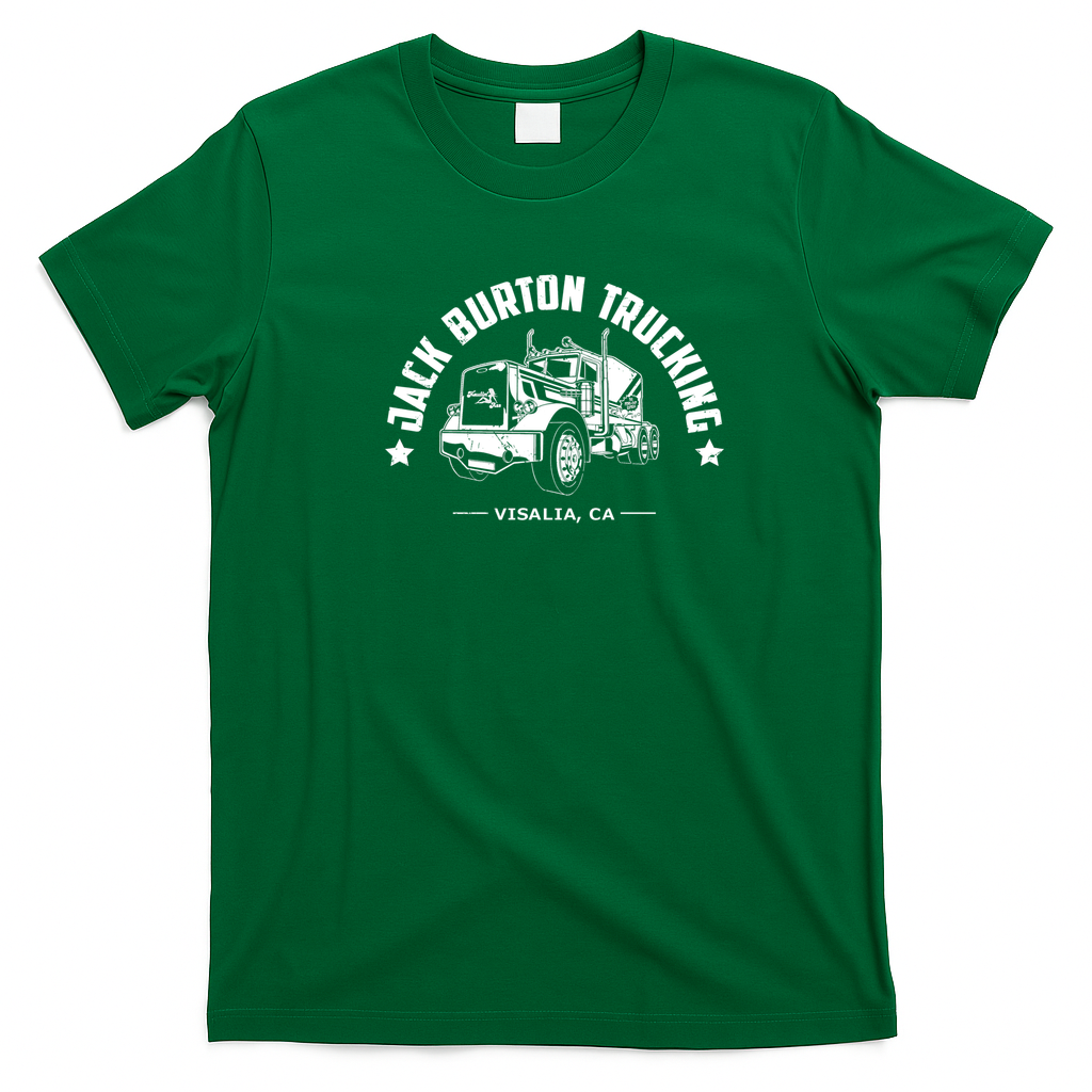Jack Burton Trucking Dark Graphic T-Shirt - Irish Green