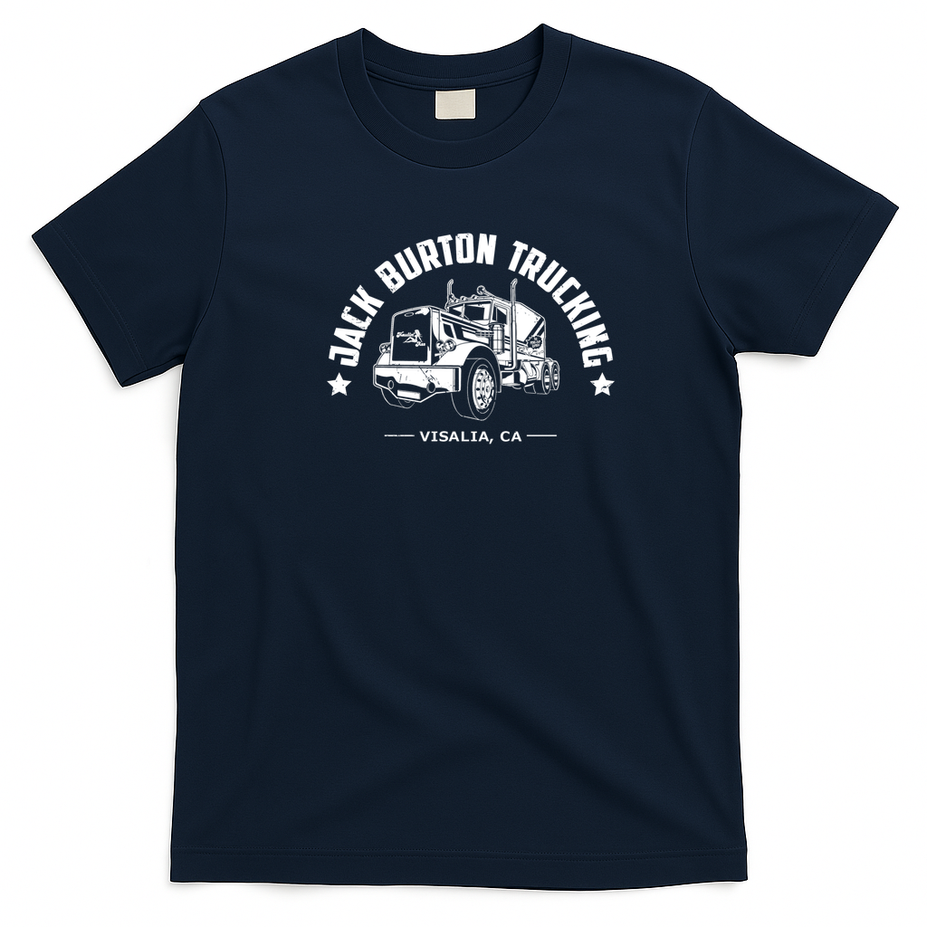 Jack Burton Trucking Dark Graphic T-Shirt - Navy Blue