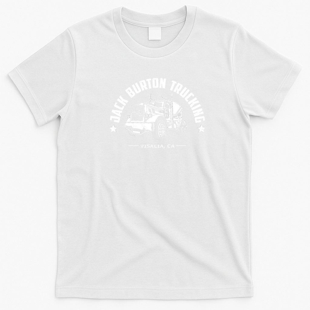 Jack Burton Trucking Dark Graphic T-Shirt - White