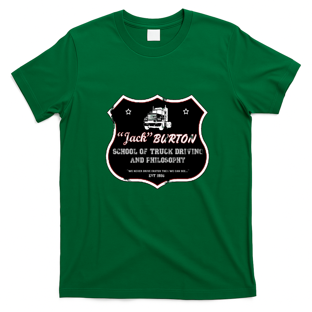Jack Burton Trucking Vintage Badge T-Shirt - Irish Green