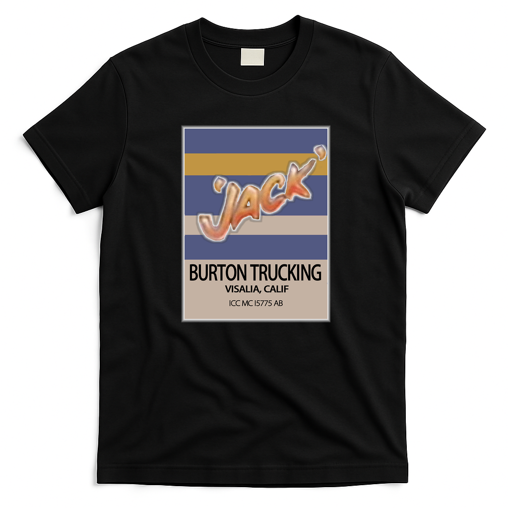 Jack Burton Trucking Retro Workwear T-Shirt - Black