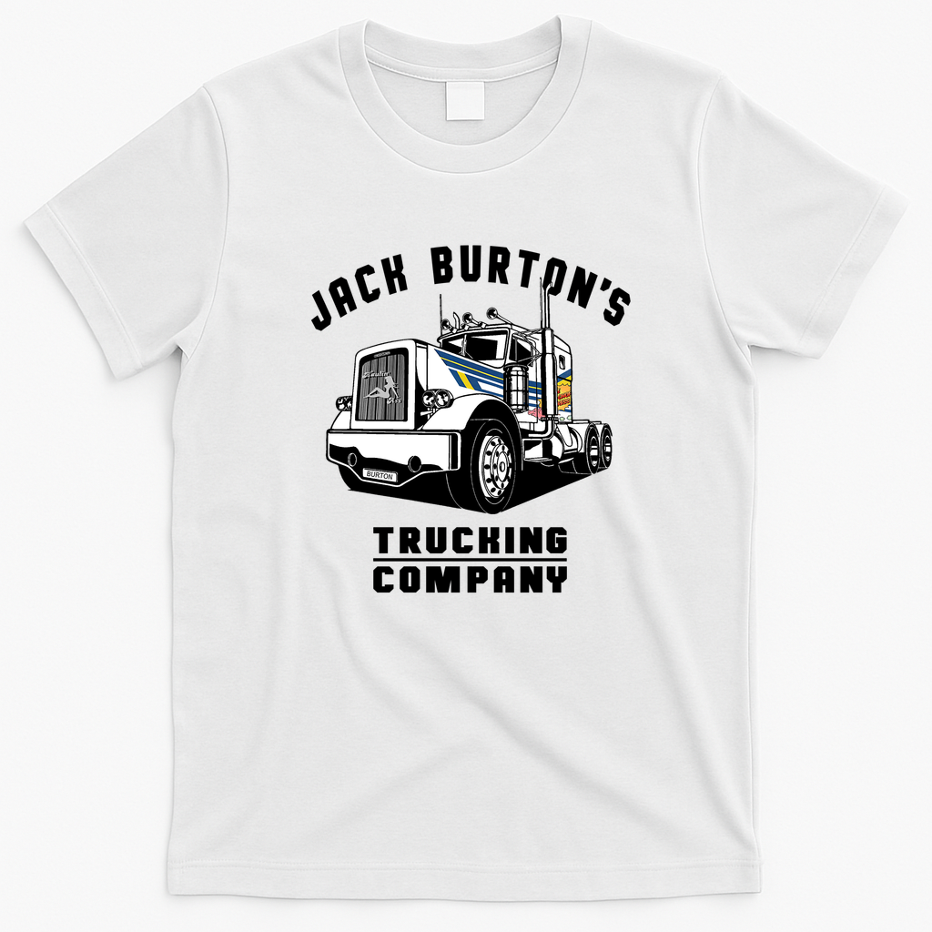 Jack Burton Trucking Co. White Logo Tee - White