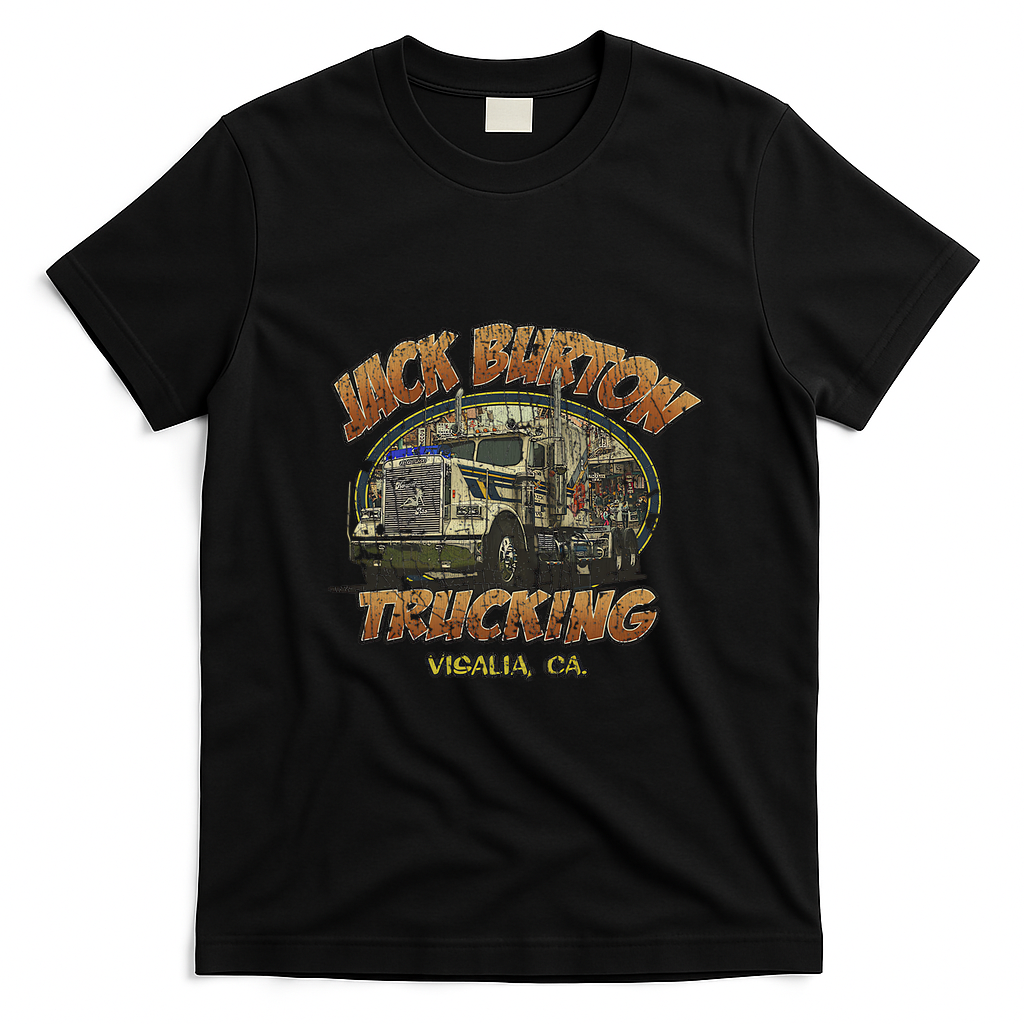 Jack Burton Trucking Retro Graphic Tee - Black