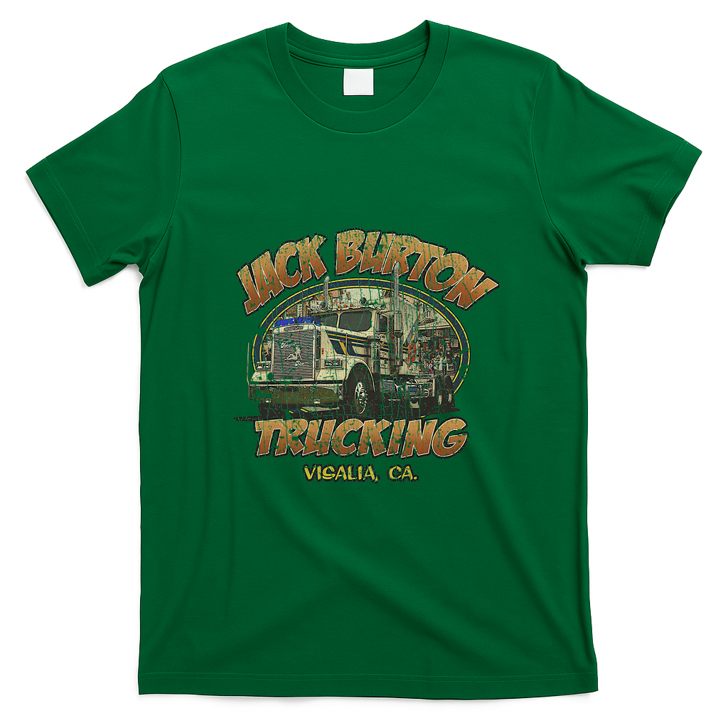 Jack Burton Trucking Retro Graphic Tee - Irish Green