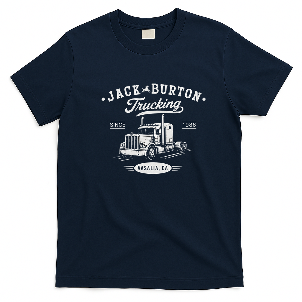 Jack Burton Trucking 1986 Retro T-Shirt - Navy Blue