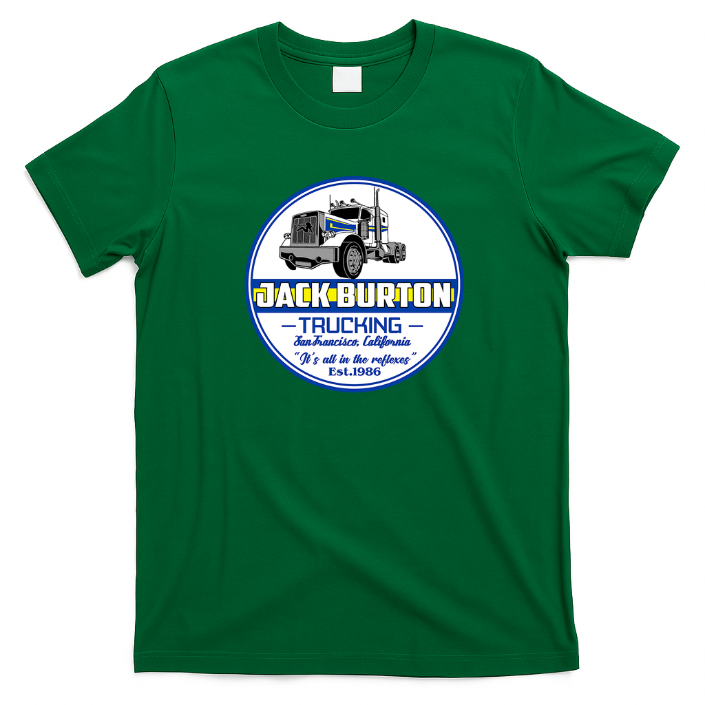 J. Burton Trucking Retro Badge Tee - Irish Green