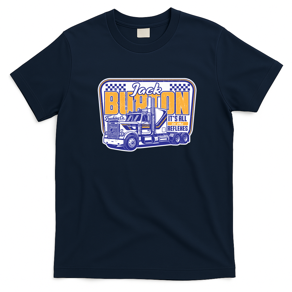 Jack Burton Trucking Co. Classic Logo Tee - Navy Blue