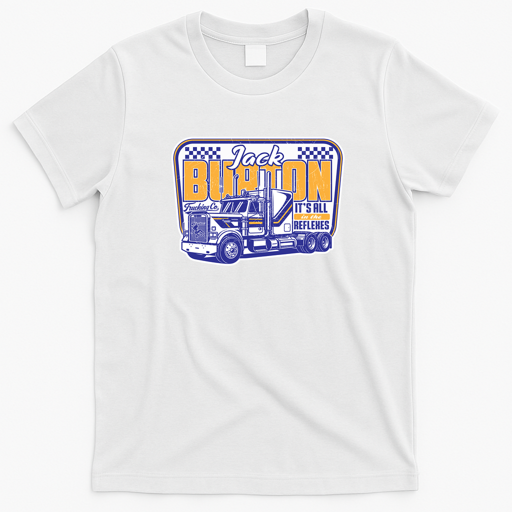 Jack Burton Trucking Co. Classic Logo Tee - White