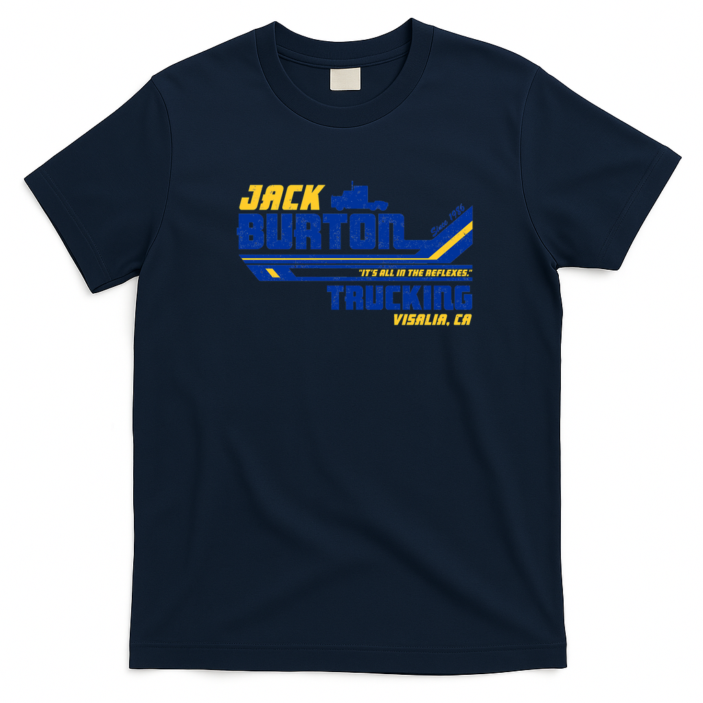Jack Burton Trucking Heritage Graphic Tee - Navy Blue