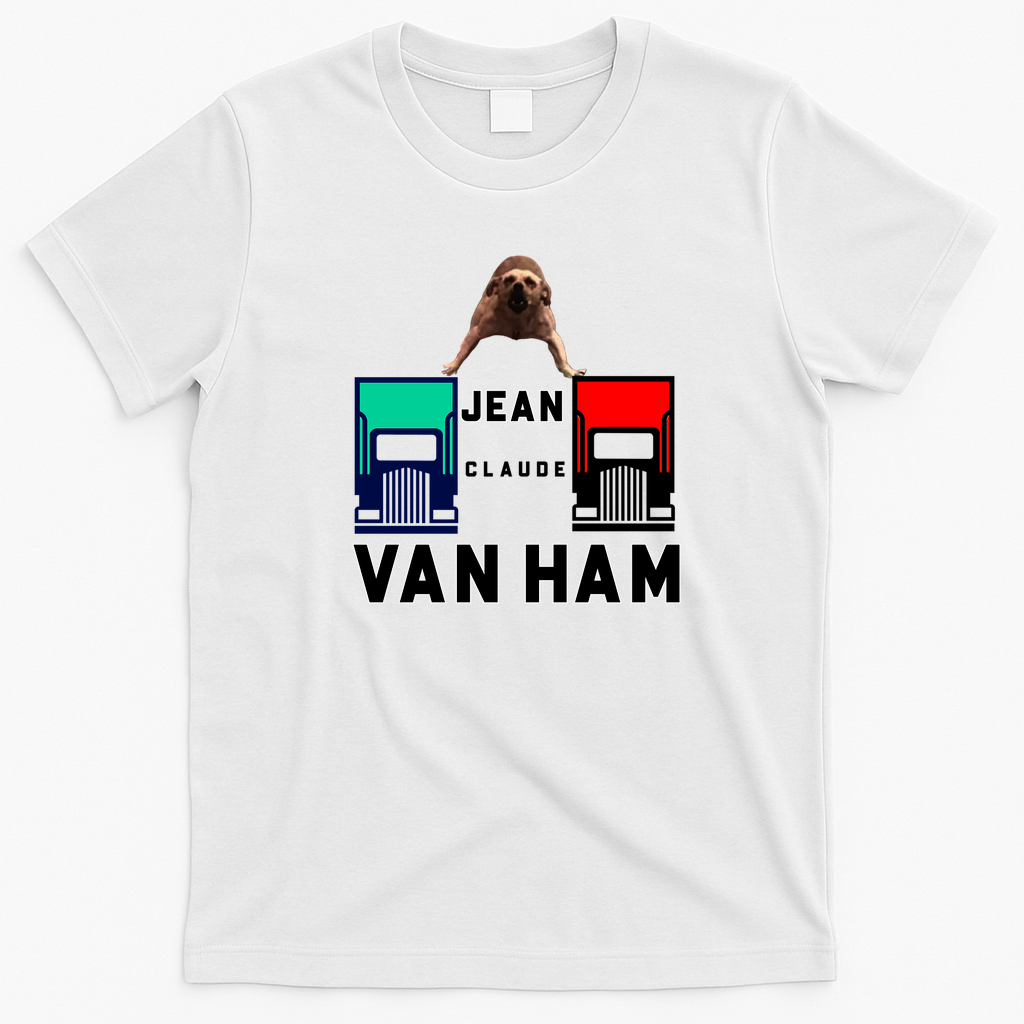 Jean Claude Van Ham Retro Graphic Tee - White