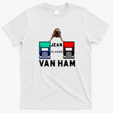 Jean Claude Van Ham Retro Graphic Tee - White