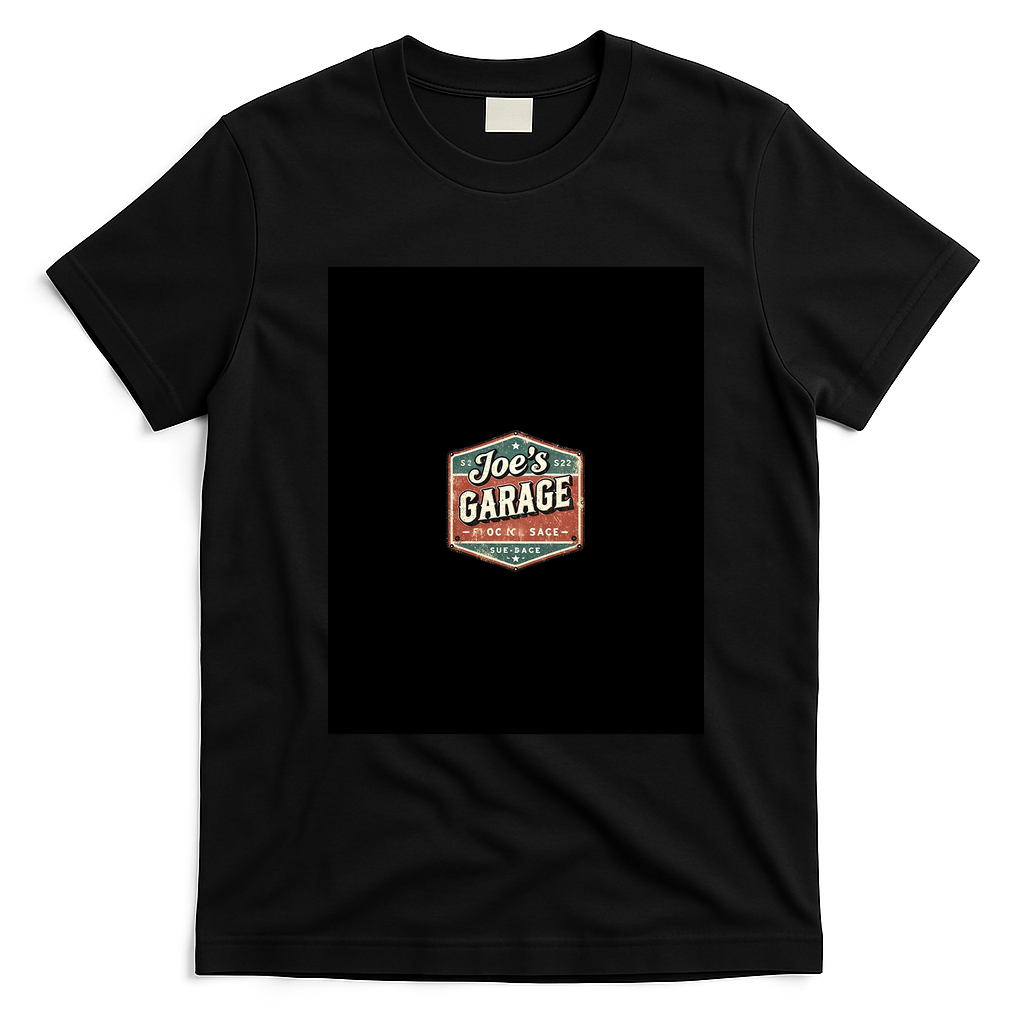 Joe’s Garage Vintage Sign T-Shirt - Black