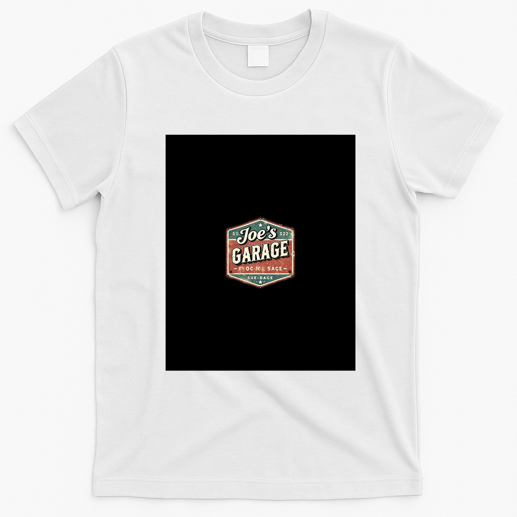 Joe’s Garage Vintage Sign T-Shirt - White