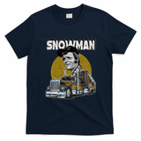 Jerry Reed Snowman Trucker T-Shirt - Navy Blue