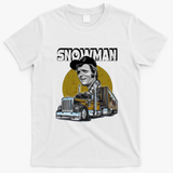 Jerry Reed Snowman Trucker T-Shirt - White