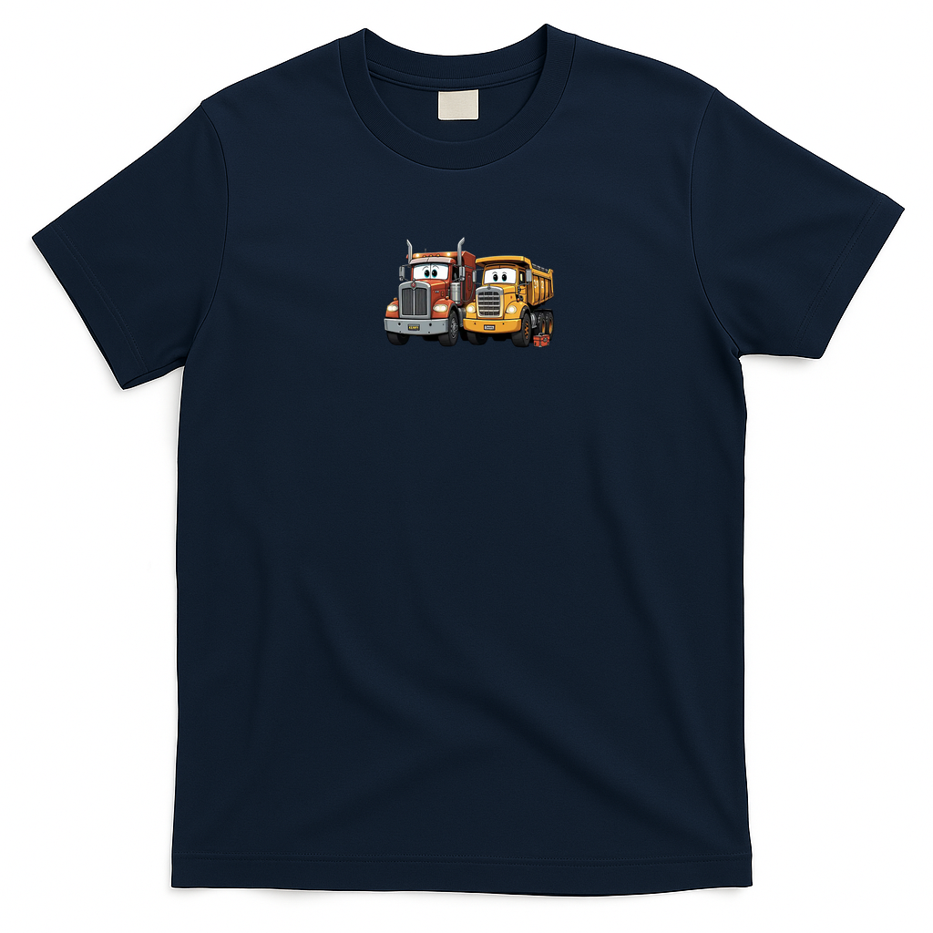 Kenny and Denny Retro Graphic Tee - Navy Blue