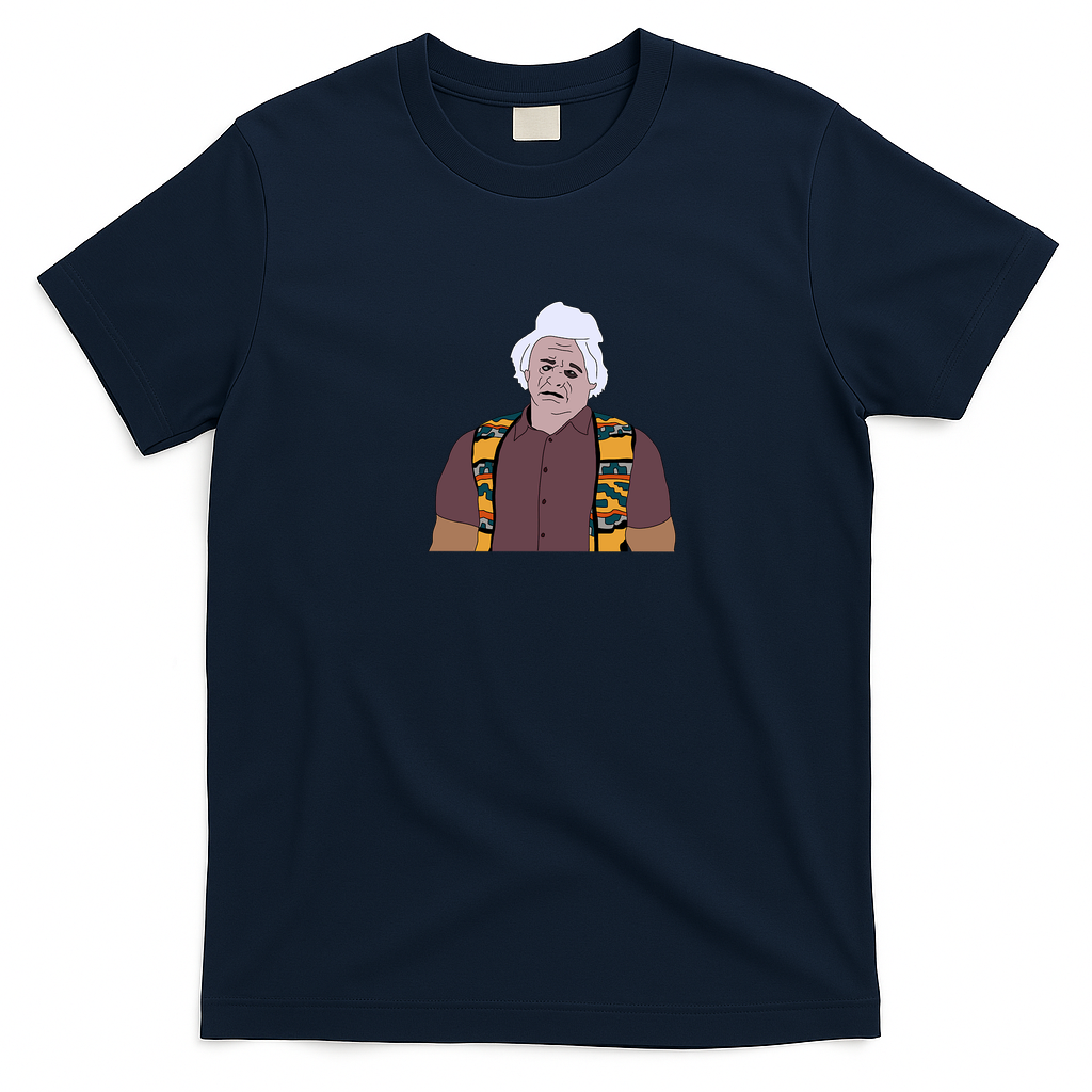 Karl Havoc Retro Graphic Tee - Navy Blue